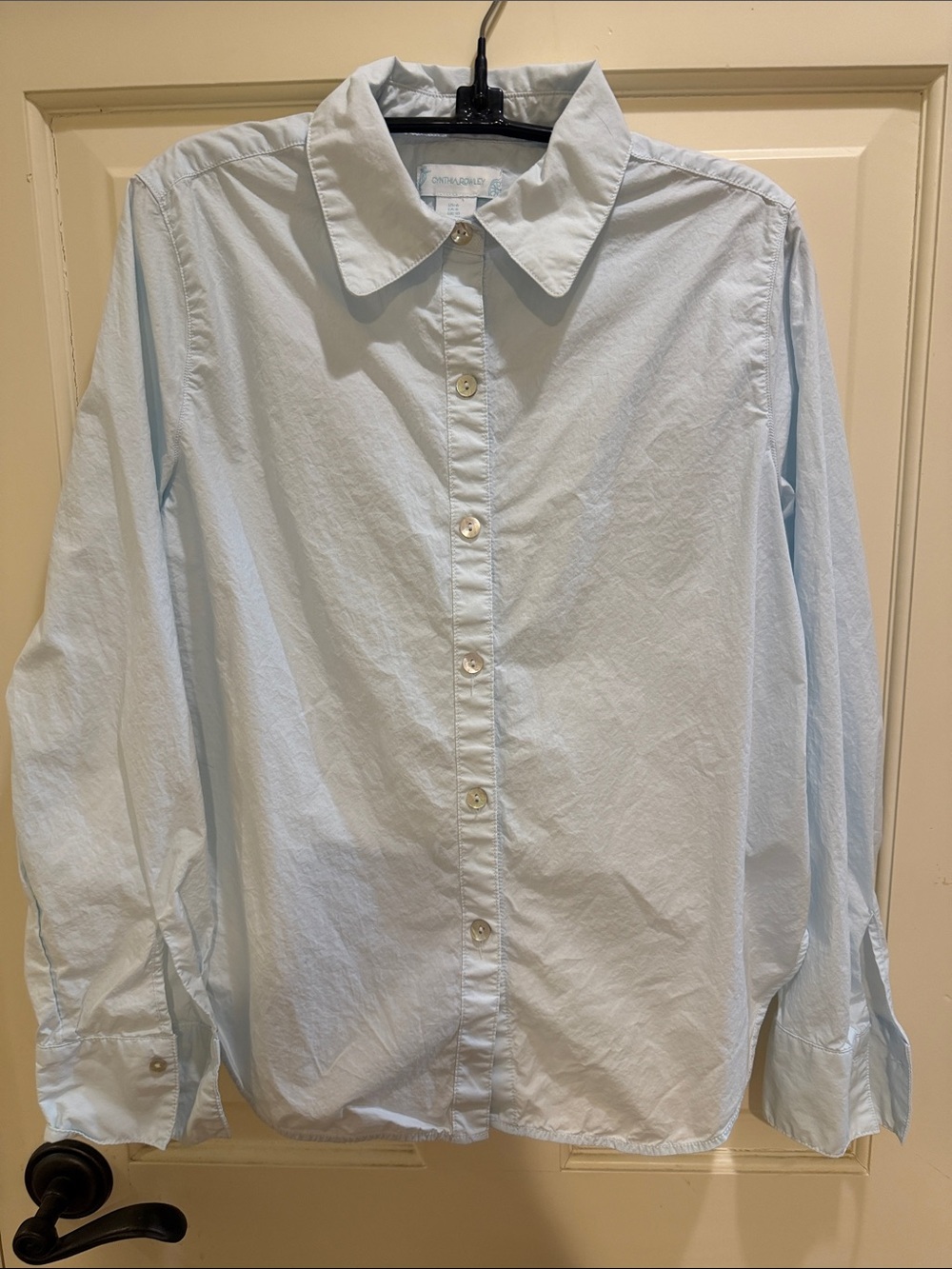 Ice blue button up